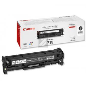 Original Canon 2662B002 / 718BK Toner schwarz Canon Toner-Kartusche schwarz (2662B002, CL-718BK)
