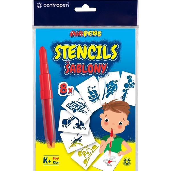 Centropen Papierschablonen für AIR PENS für Jungen