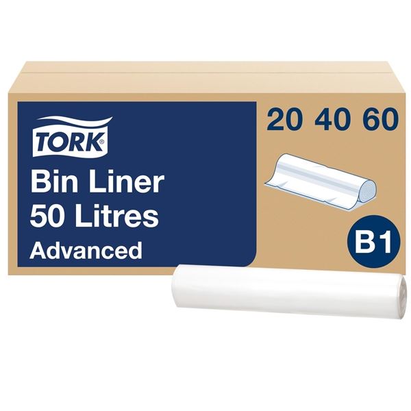Müllsäcke Tork-B1, 50 l, 1 Rolle, 25 Stück