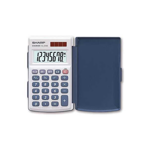 Sharp EL-243S Taschenrechner, silber