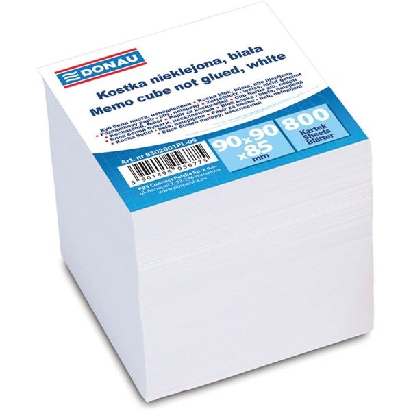 Würfel Donau nicht klebend - 9x9x9 cm, ca. 800l., weiß