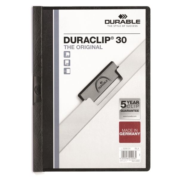 Clip-Map A4 Duraclip schwarz DURABLE 2200 01