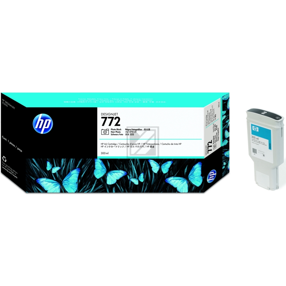 HP Tintendruckkopf photo schwarz (CN633A, 772)