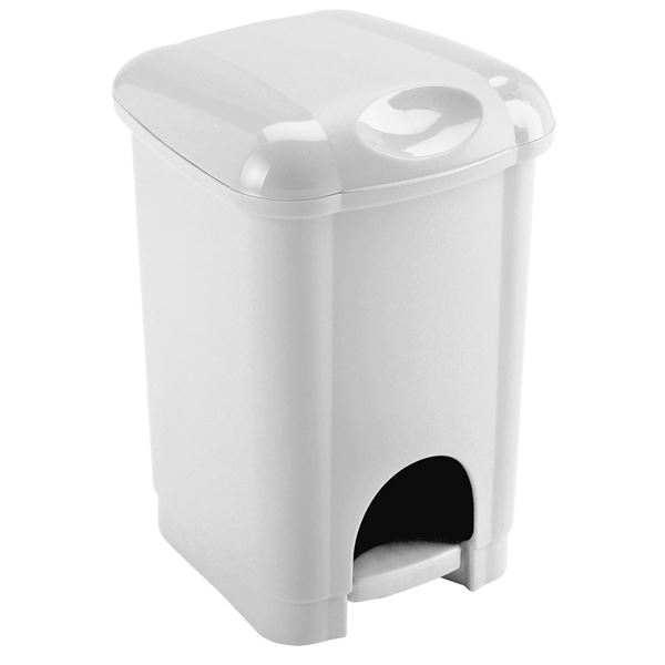 Abfalleimer - weiß, Kunststoff, 6 l