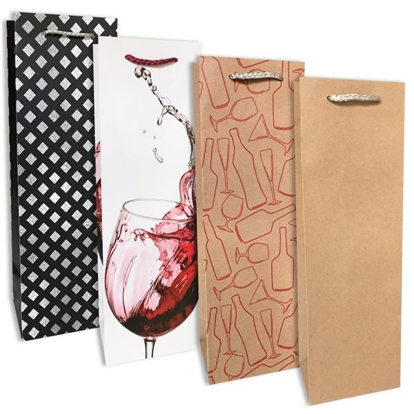 Geschenktüte - für Wein, 10 x 33 cm, 1 Stück