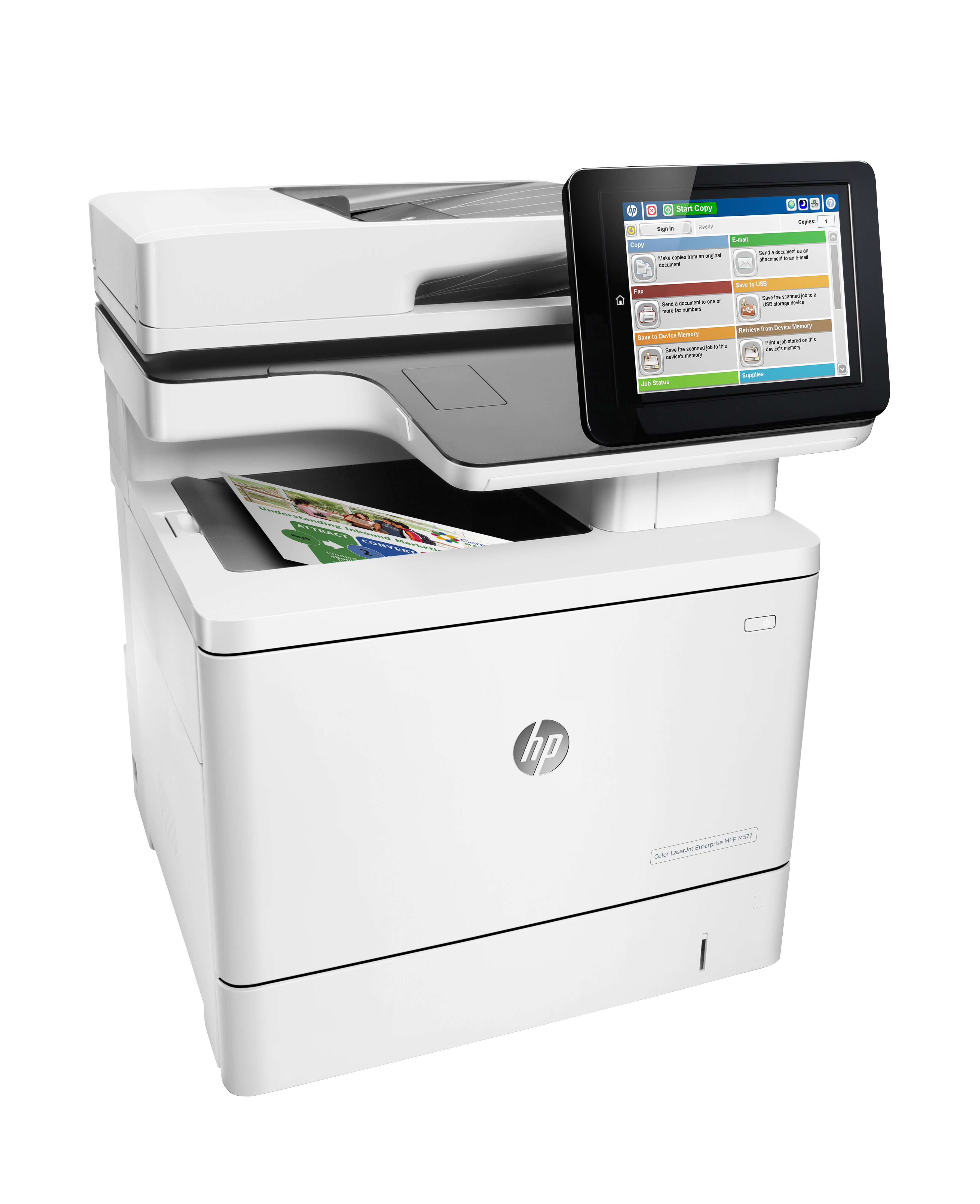 HP Color LaserJet Enterprise M577dn Laser 1200 x 1200 DPI 38 Seiten pro Minute A4