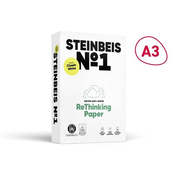 Recyclingpapier Steinbeis No.1 A3 80 g/m2,500 l.