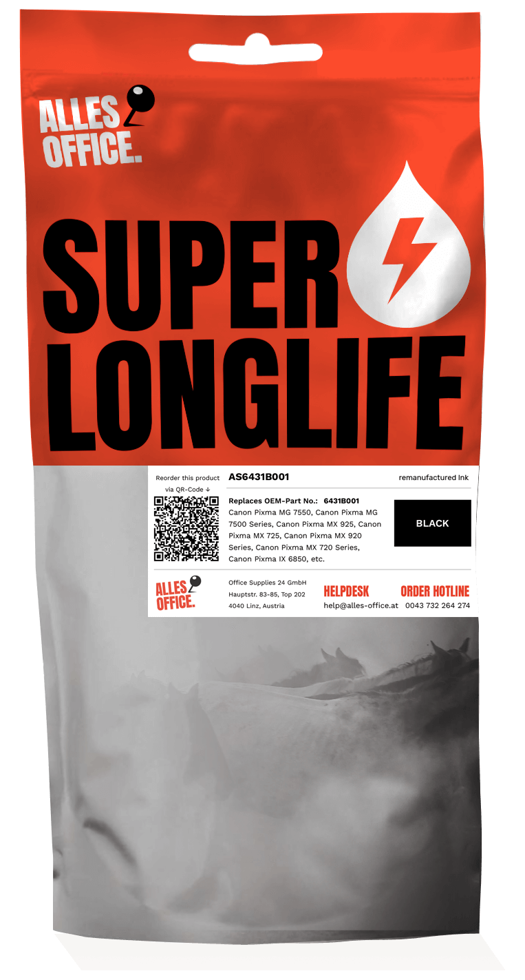 Superlonglife Canon 6431B001 / PGI-550PGBKXL Tinte schwarz
