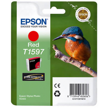 Epson Tintenpatrone rot (C13T15974010, T1597)