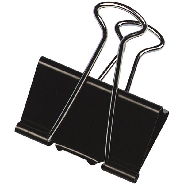 Briefklemmer B:42mm schwarz Q-CONNECT KF01285 Foldback