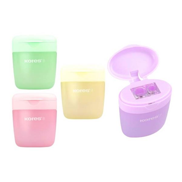 Kores Deposito Bleistiftspitzer mit Ablage, doppelt