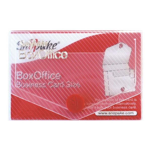 Box für Visitenkarten oder Karten - klar, mit Aufdruck, Stück