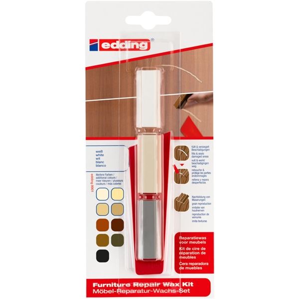 Möbelreparaturwachs edding 8901, weiß