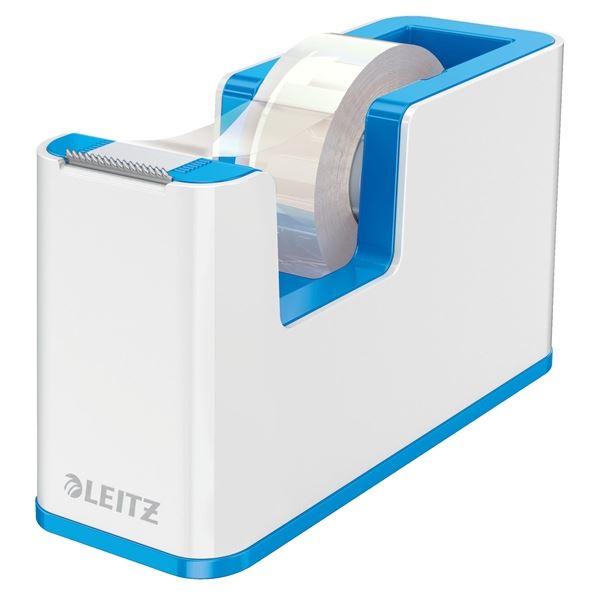 Leitz WOW Desktop Klebebandabroller, weiß/blau