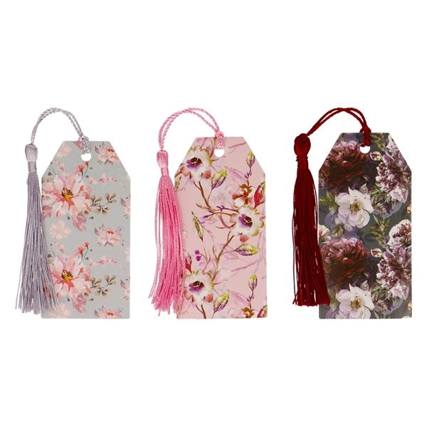 Geschenkanhänger - geblümt, 6 Stück