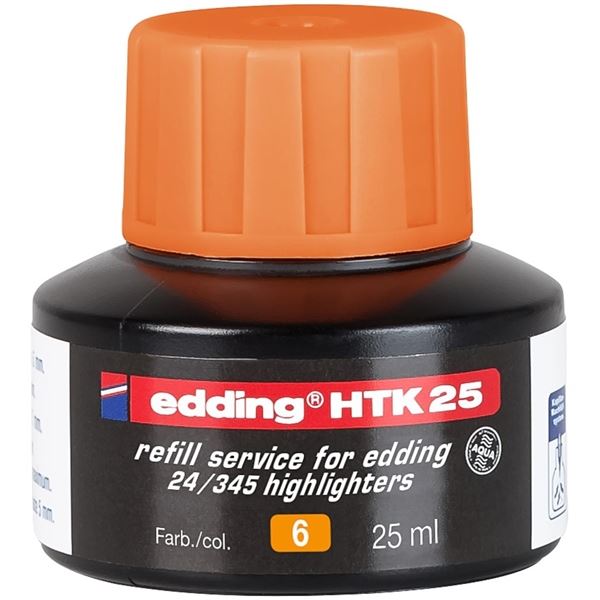 Ersatztinte für Edding Eco Textmarker, orange.