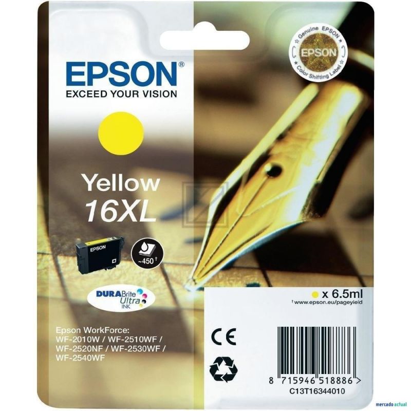 Original Epson C13T16344012 / 16XL Tinte gelb