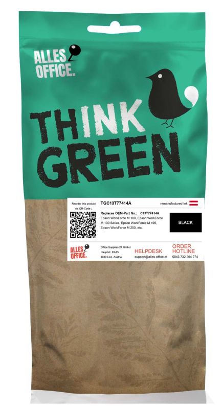 ThinkGreen Epson C13T77414A / T7741 Tinte schwarz