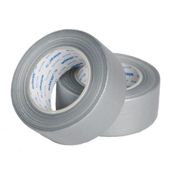Klebeband mit Gewebe, 48 mm x 50 m, silber