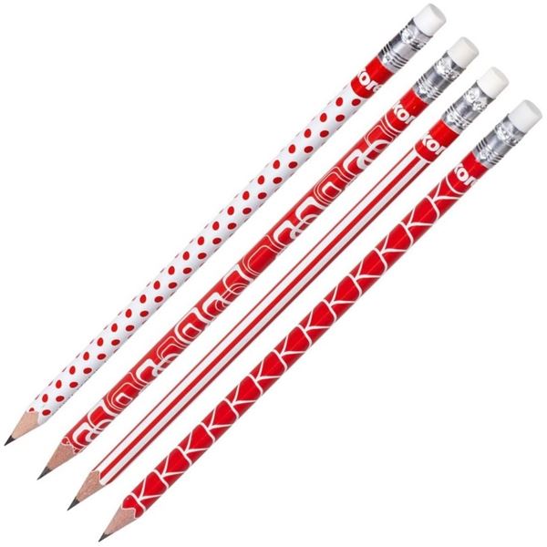 Graphitstift Rot&amp;Weiß, HB, 12 Stück