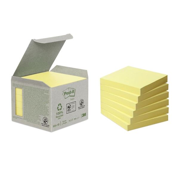 Haftnotizen Z-Notes gelb POST-IT R330-1B Recycle 76x76