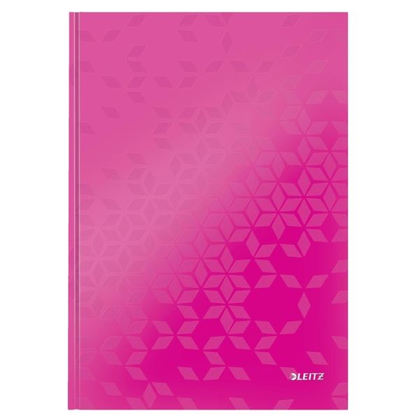 Notizbuch Leitz WOW, A4, Linie, rosa