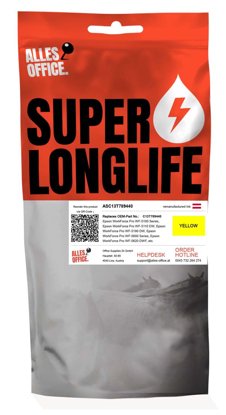 Superlonglife Epson C13T789440 / T7894 Tinte gelb