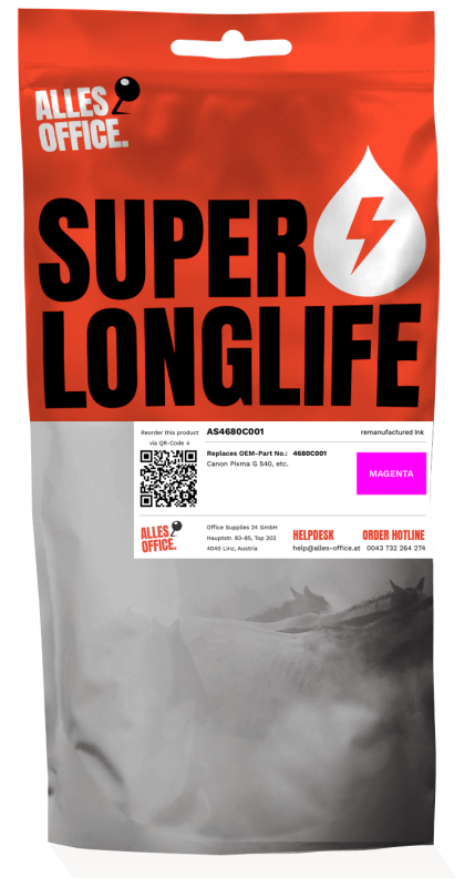 Superlonglife Canon 4680C001 / GI-43M Tinte magenta