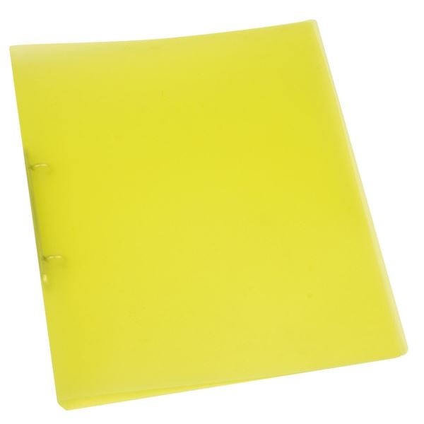2-runder Q-Connect-A4, Rückenbreite 2,4 cm, gelb, 1 Stück