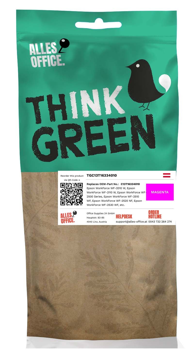 ThinkGreen Epson C13T16334010 / 16XL Tinte magenta