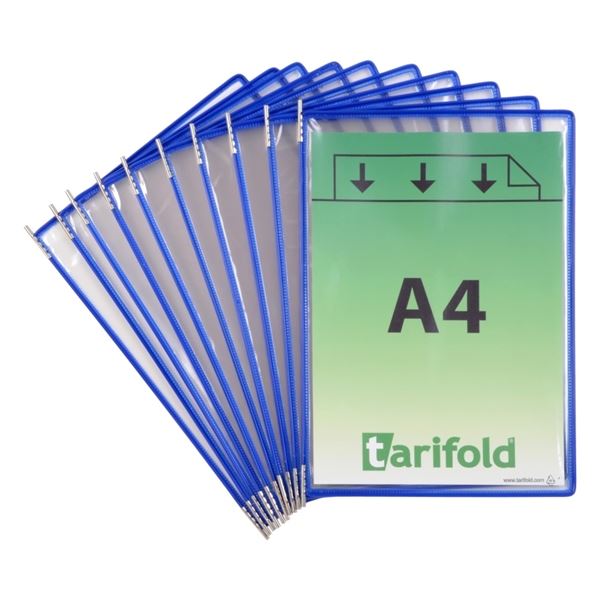 Tarifoldtaschen blau, 10 Stück