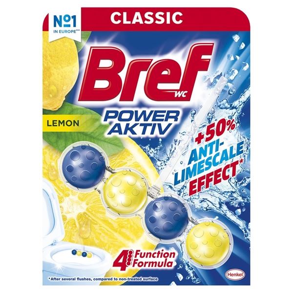 Toilettenstein Bref Power active - Zitrone, 50 g