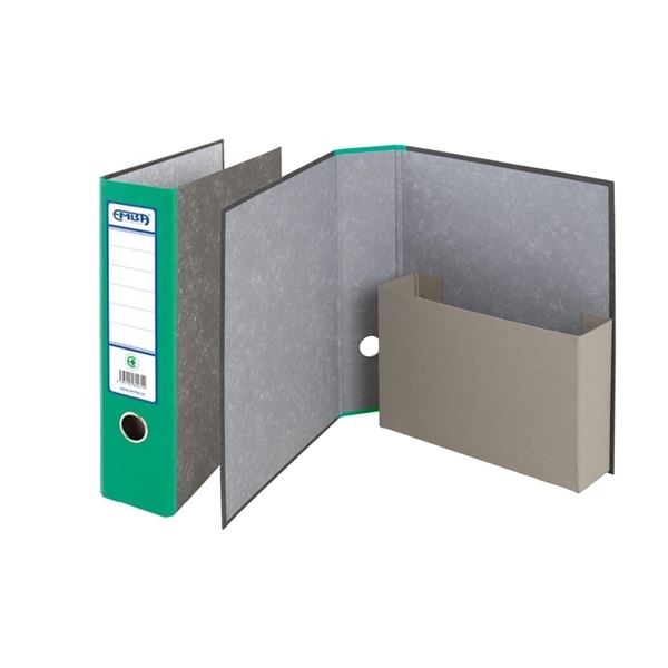 Arch.pocket.binder Emba-A4,Karton7,5 cm,grün,marmoriert