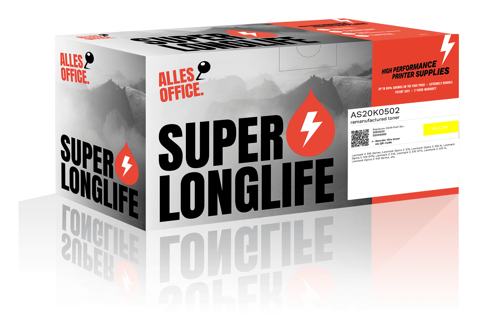 Superlonglife Lexmark 20K0502 / 020K0502 Toner gelb