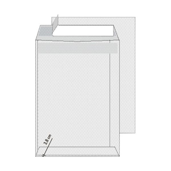 Posttaschen C4-Kreuzboden, selbstklebend, Abdeckband, 25 Stück