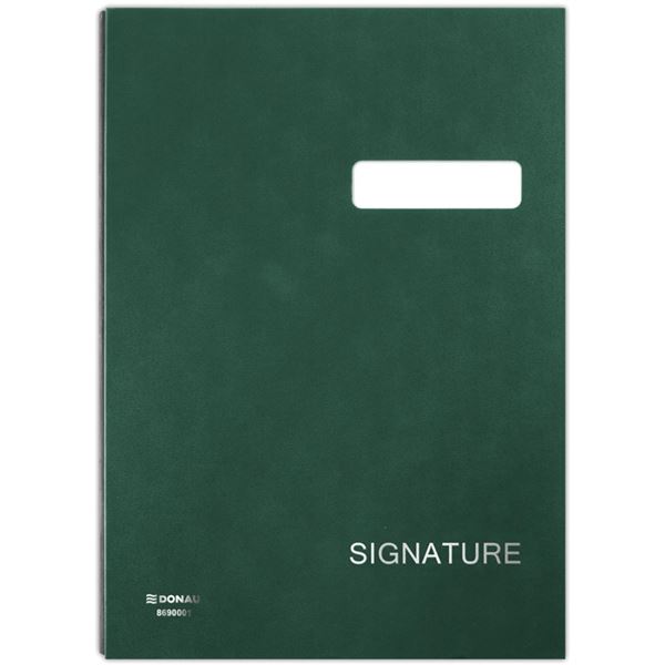 Donau Unterschriftenheft - A4, grün, 20 Blatt