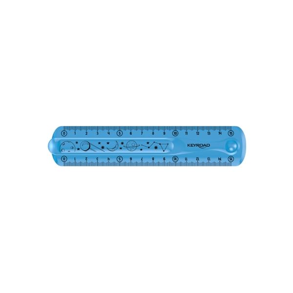 Lineal KEYROAD - 15 cm, Flexi, sortiert