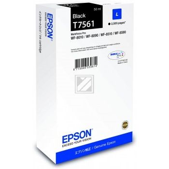 Original Epson C13T756140 / T7561 Tinte schwarz