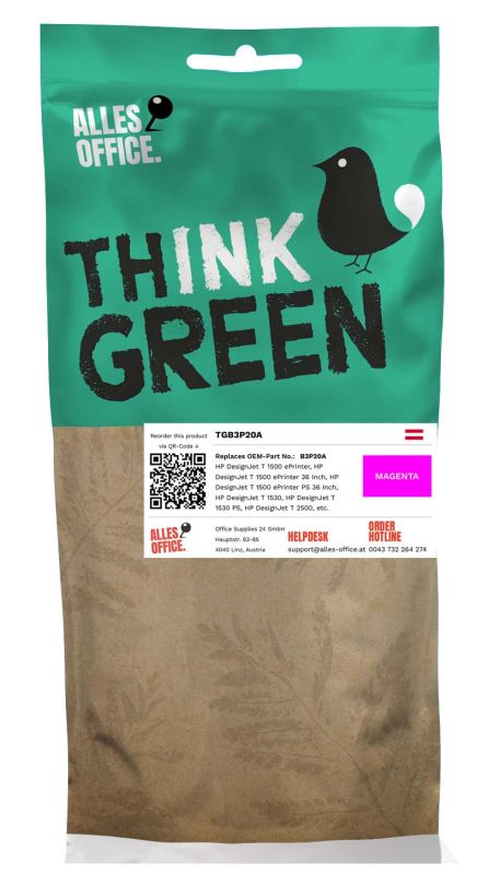 ThinkGreen HP B3P20A / 727 Tinte magenta