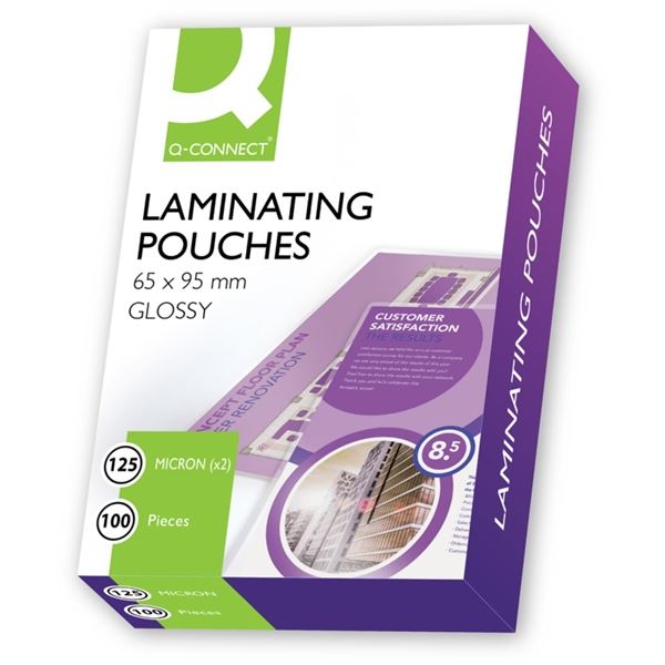 Laminierfolie Connect 65 x 95 mm für Heißlaminierung, 100 µm, 100 Stück