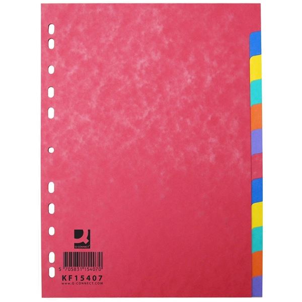 Papiertrennblätter Q-Connect-A4,glänzend,bar.,12 Blatt