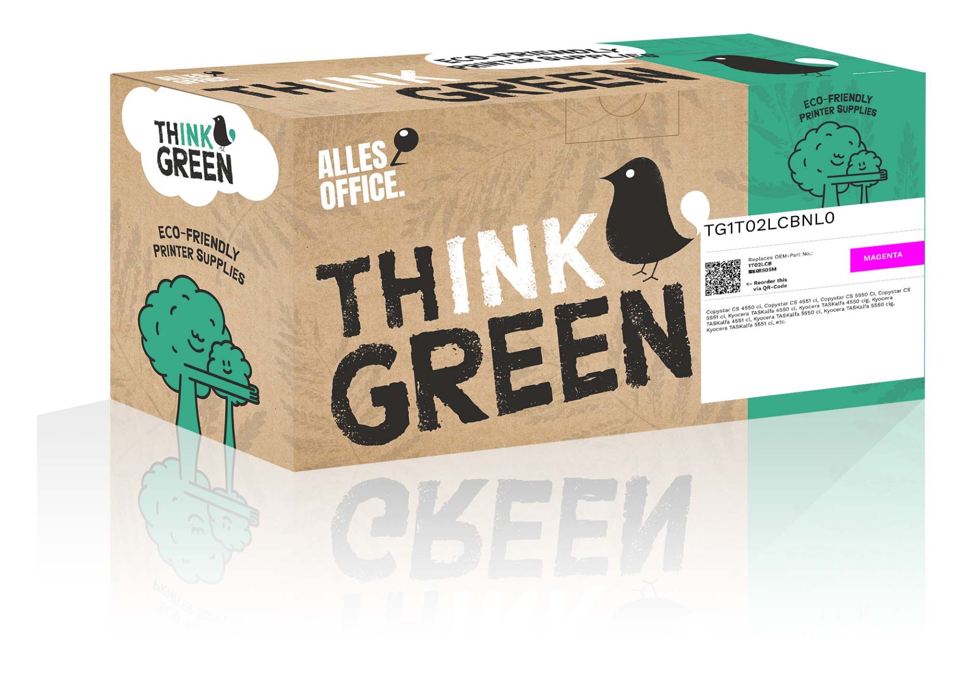 ThinkGreen Kyocera 1T02LCBNL0 / TK-8505M Toner magenta ThinkGreen Kyocera 1T02LCBNL0 / TK-8505M Toner magenta