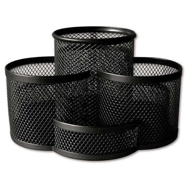 Draht-Stiftbecher, drehbar, schwarz