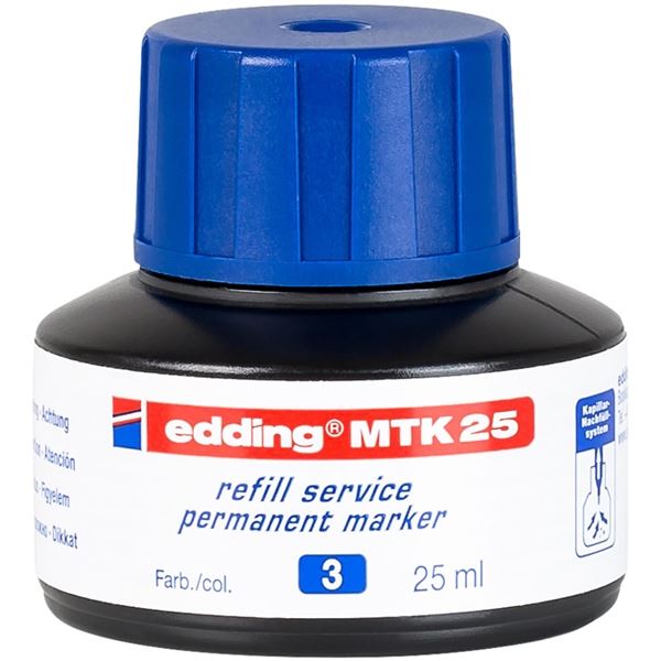 Ersatz-Dauertinte Edding MTK 25, blau