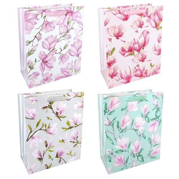 Geschenktüte - 26 x 32 cm, Blumen, 1 Stück