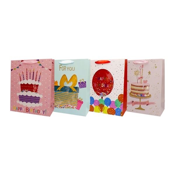 Geschenktüte - 26 x 32 cm, Geburtstag, 1 Stück