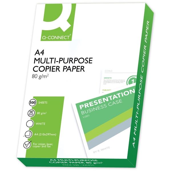 Papier Q-Connect A4, 80g/m2, 500 Blatt