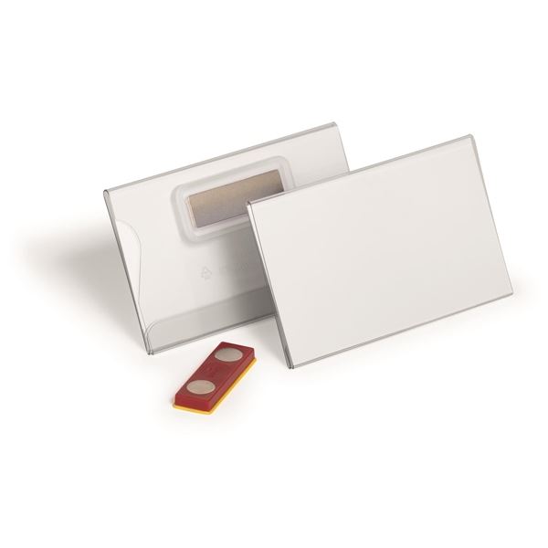 Namensschild mit Magnet Langlebig, 5,4 x 9,0 cm