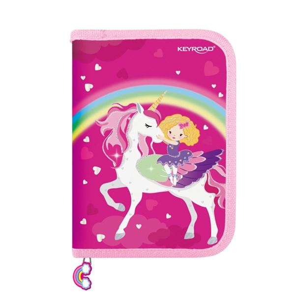 Federmäppchen KEYROAD 1 Ebene, 2 Klappen, 42 Stück, einseitig eckig