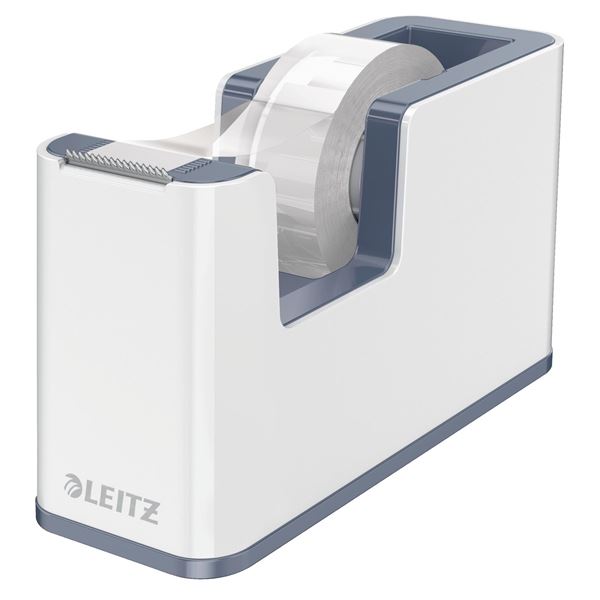 Leitz WOW Desktop Klebebandabroller, weiß/grau